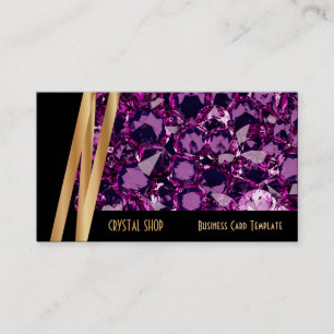 Gemstone Purple Amethyst Business Card