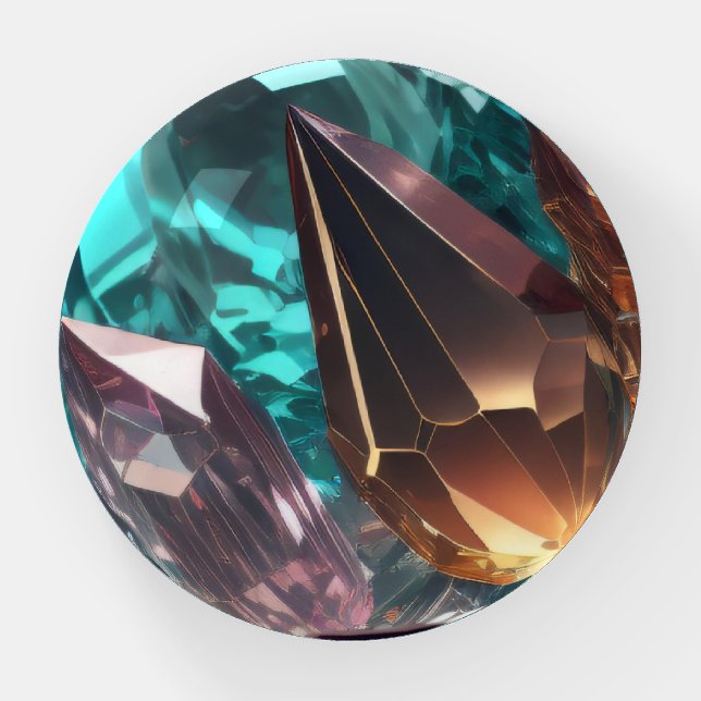 Gemstone Rock Energy Healing Crystals Paperweight (Front)