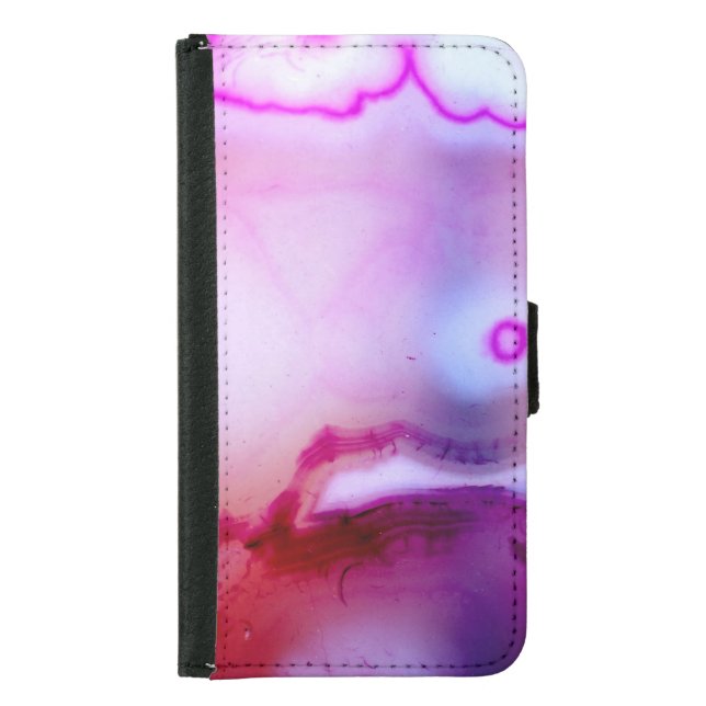 Gemstone Series - Agate in Purple Samsung Galaxy Wallet Case (Front)