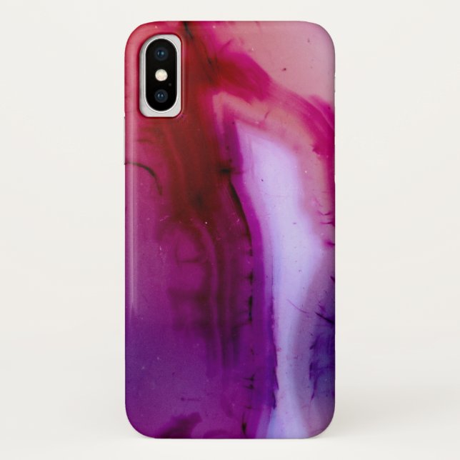 Gemstone Series - Agate in Purple With Quartz Case-Mate iPhone Case (Back)