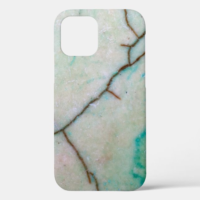 Gemstone Series - Cracked Turquoise With Green Case-Mate iPhone Case (Back)