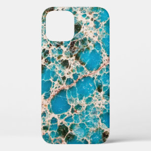 Gemstone Series - Detailed Turquoise Mosaic Case-M iPhone 12 Case