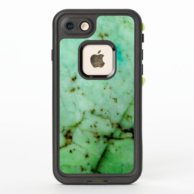 Gemstone Series - Green and Turquoise Blue Jade LifeProof iPhone Case (Back)