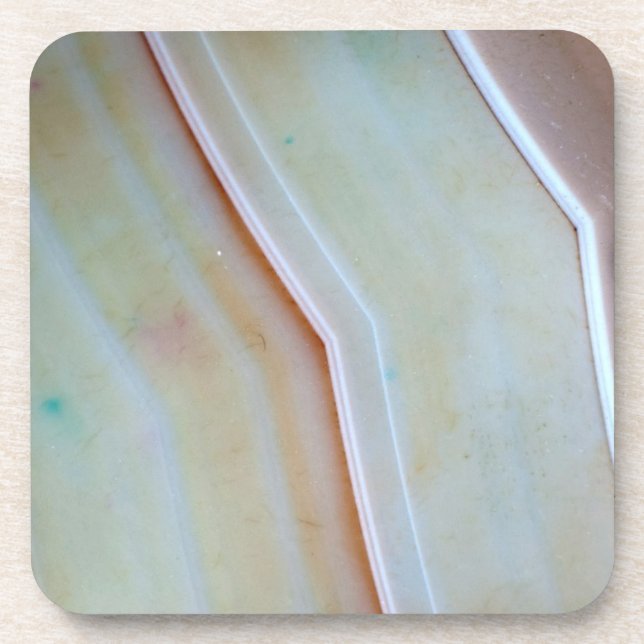 Gemstone Series - Polished Agate Beverage Coaster (Front)