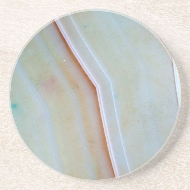 Gemstone Series - Polished Agate Drink Coaster (Front)