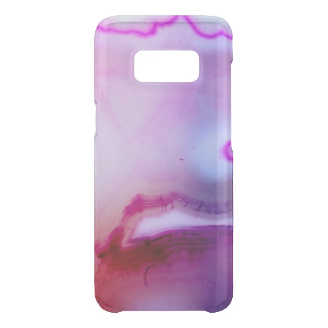 Gemstone Series - Purple Agate With White Quartz Uncommon Samsung Galaxy Case (Back)