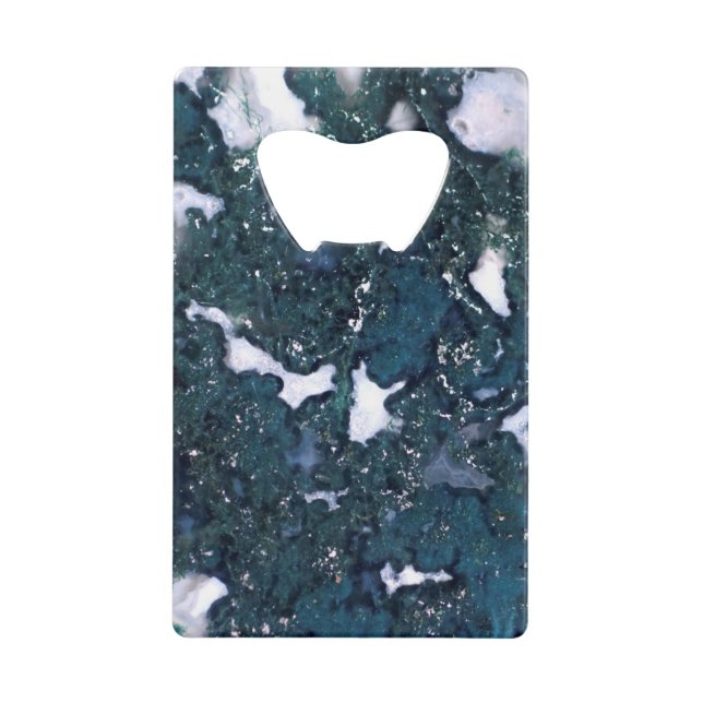 Gemstone Series - Quartz Among Black Credit Card Bottle Opener (Front)
