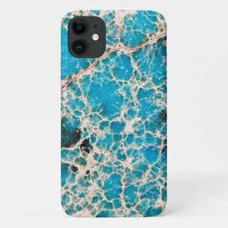 Gemstone Series - Stylish Turquoise Roadmap iPhone 11 Case