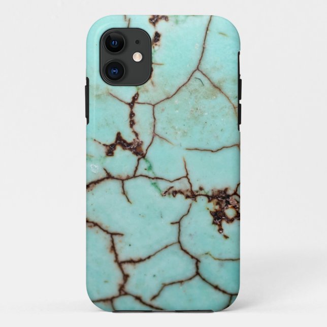 Gemstone Series - Turquoise Cracked Case-Mate iPho Case-Mate iPhone Case (Back)