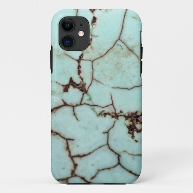 Gemstone Series - Turquoise Cracked Case-Mate iPhone Case (Back)