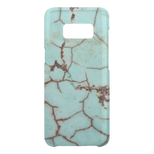 Gemstone Series - Turquoise Cracked Uncommon Samsung Galaxy Case (Back)