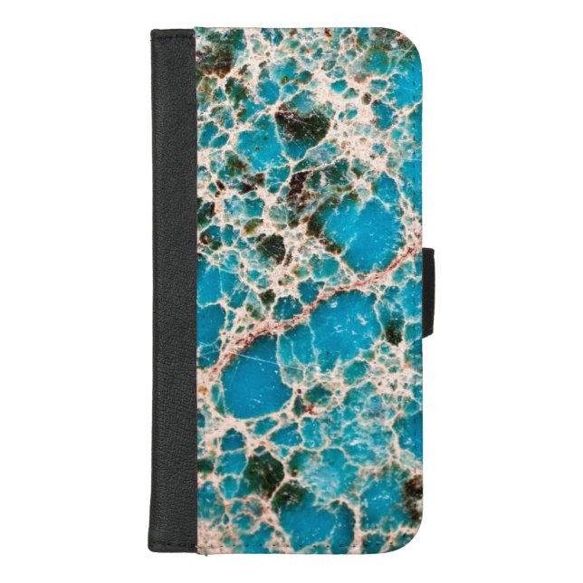 Gemstone Series - Turquoise Mosaic iPhone Wallet Case (Front)