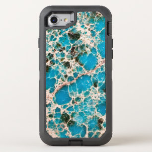 Gemstone Series - Turquoise Mosaic OtterBox Defender iPhone SE/8/7 Case