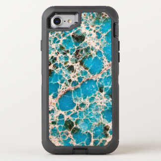 Gemstone Series - Turquoise Mosaic OtterBox Defender iPhone SE/8/7 Case