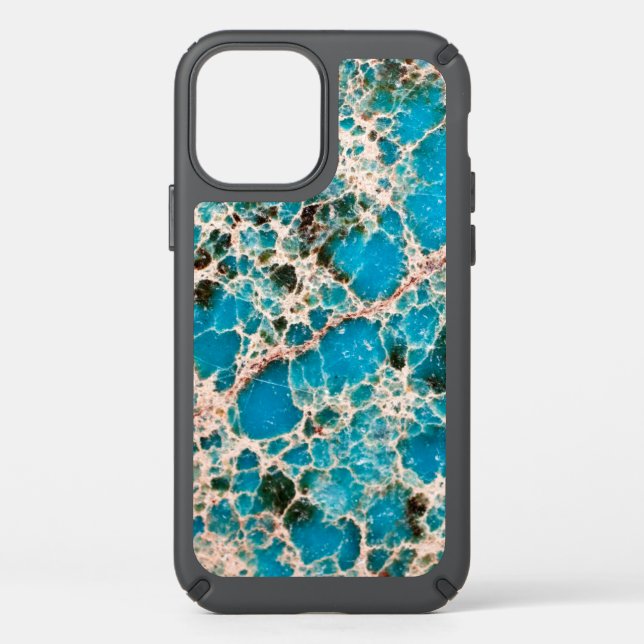 Gemstone Series - Turquoise Mosaic Speck iPhone 12 Case (Front)
