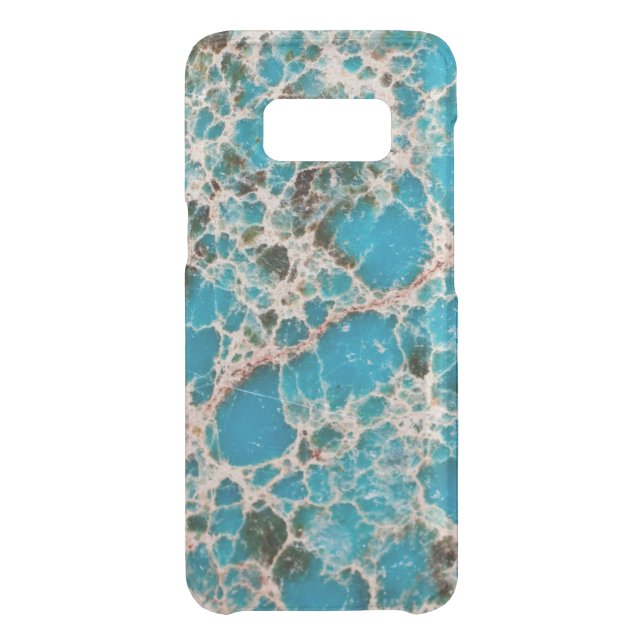 Gemstone Series - Turquoise Mosaic Uncommon Samsung Galaxy Case (Back)