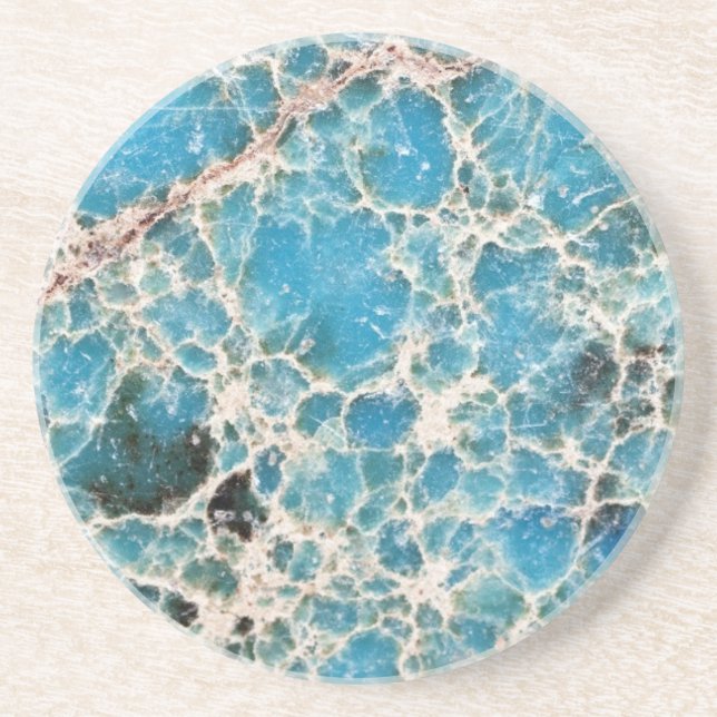 Gemstone Series - Turquoise Roadmap Coaster (Front)