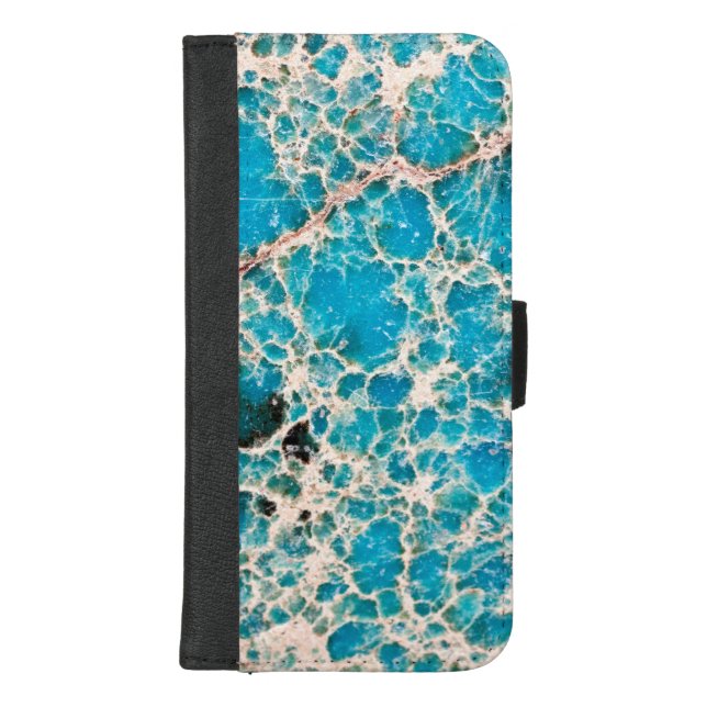 Gemstone Series - Turquoise Roadmap iPhone Wallet Case (Front)