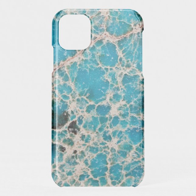 Gemstone Series - Turquoise Roadmap Uncommon iPhon iPhone Case (Back)