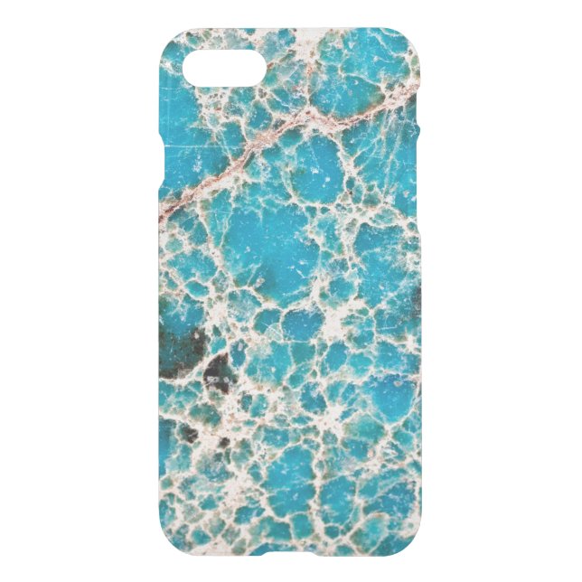 Gemstone Series - Turquoise Roadmap Uncommon iPhone Case (Back)