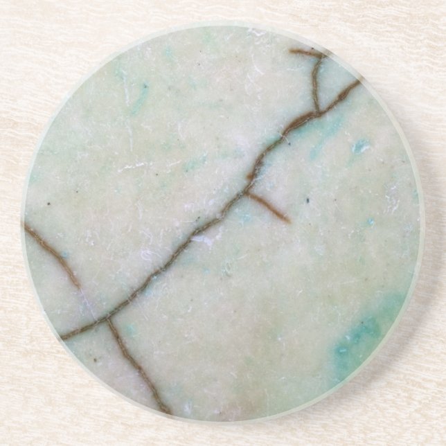 Gemstone Series - Veined Italian Marble Drink Coaster (Front)