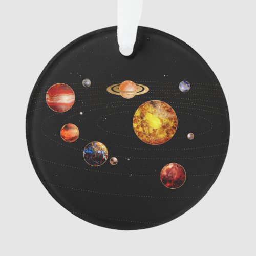 Gemstone Solar system Ornament