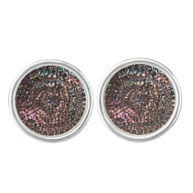 Gemstone Spiral Cufflinks (Front)