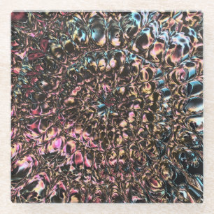 Gemstone Spiral Glass Coaster