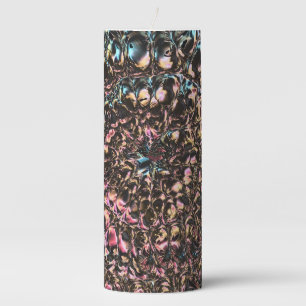 Gemstone Spiral Pillar Candle