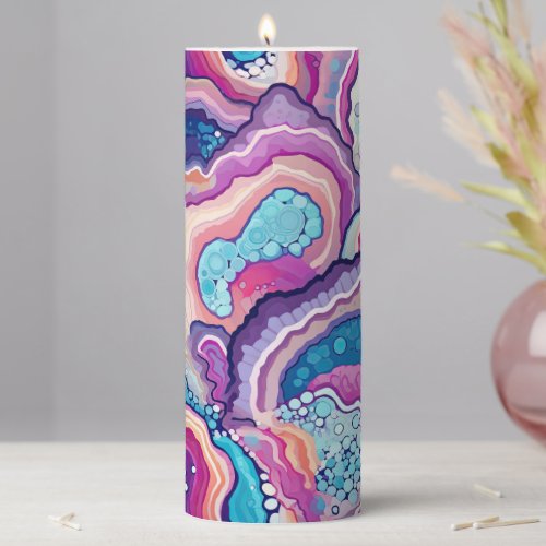 Gemstone Symphony Pillar Candle