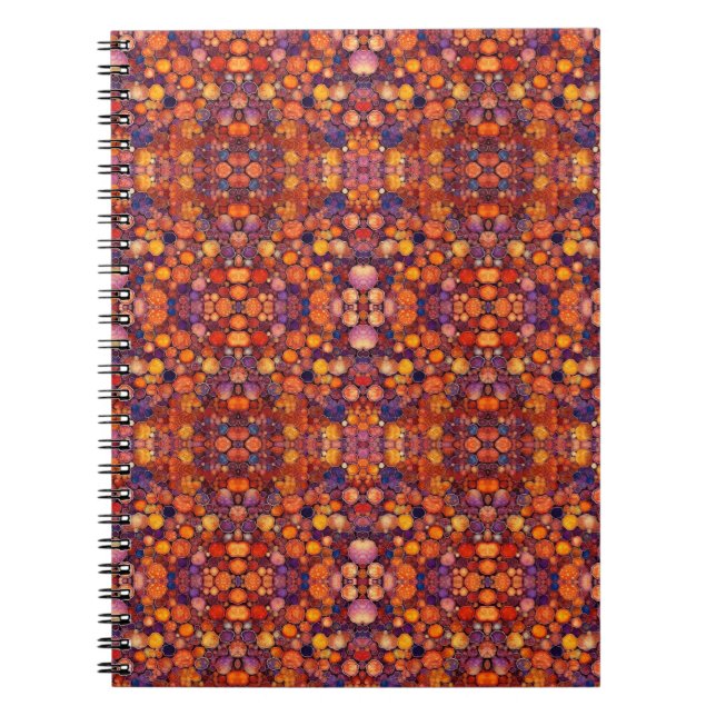 Gemstone Symphony: World-Class Colorful Patterns Notebook (Front)