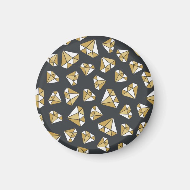 Gemstone Themed Vintage Seamless Pattern. Magnet (Front)