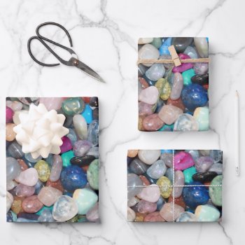 Gemstones 1 Wrapping Paper Sheets by efhenneke at Zazzle