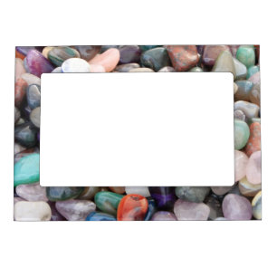 Gemstones Crystals Pebbles Magnetic Frame