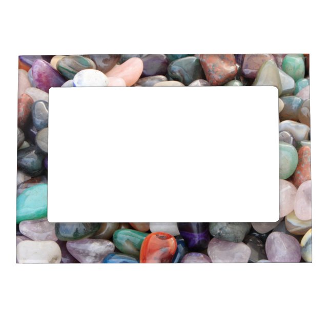 Gemstones Crystals Pebbles Magnetic Frame (Front)