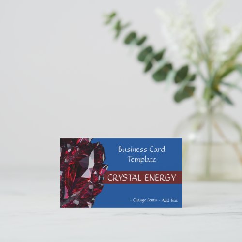 Gemstones Healing Ruby Crystal Business Card