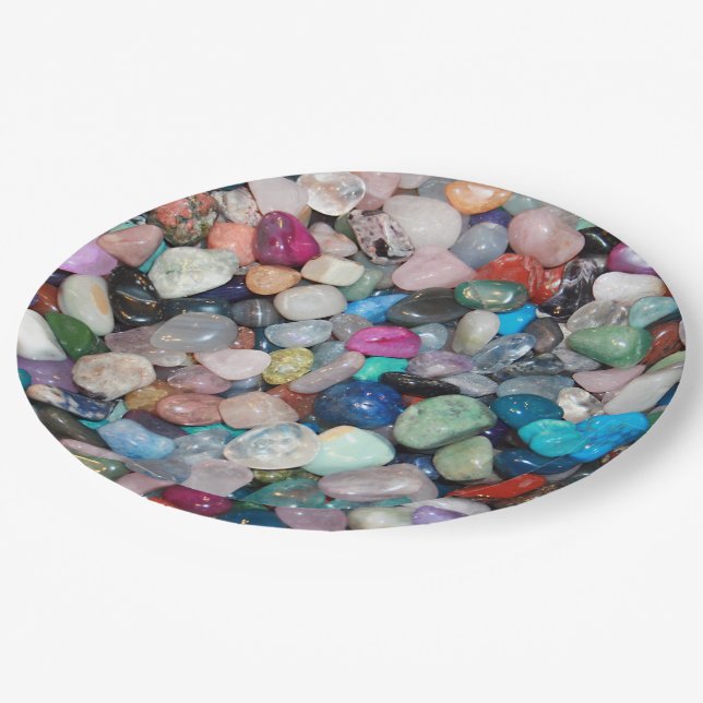 Gemstones Paper Plates (Angled)