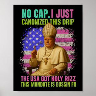 Gen Alpha Slang Trump As Vatican Church Pope Repub Poster
