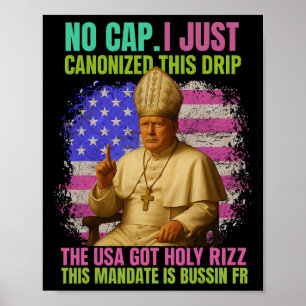 Gen Alpha Slang Trump As Vatican Church Pope Repub Poster