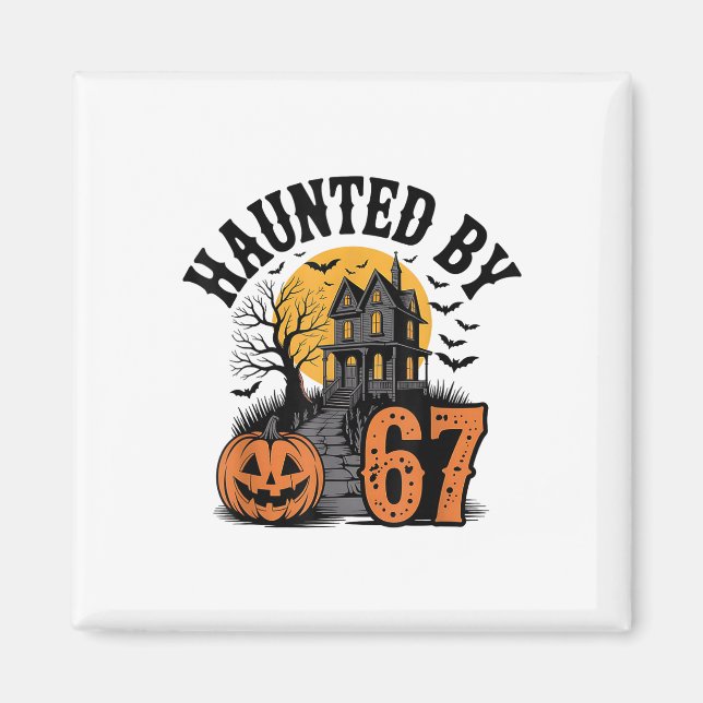 Gen Alpha Z 67 Meme Six Seven 6-7 Funny Internet J Magnet (Front)