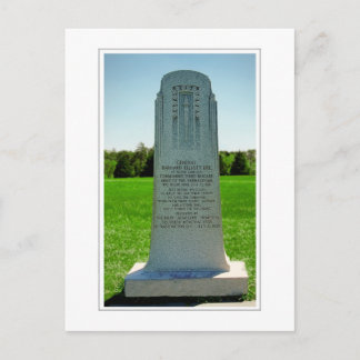 Gen. Barnard Bee monument Postcard