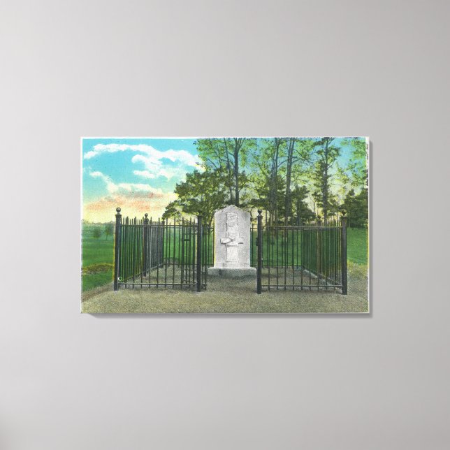 Gen Benedict Arnold's Left Leg Monument Canvas Print (Front)