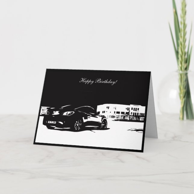 Gen Coupe Rear shot - Car themed Birthday Card (Front)