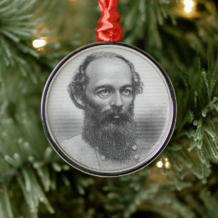 Gen. Edmund Kirby Smith Metal Ornament