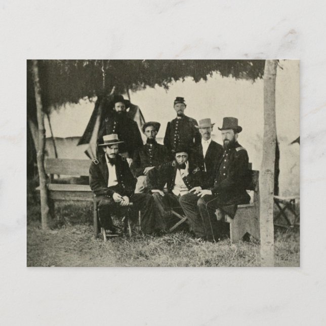 Gen. Grierson and Staff Postcard (Front)