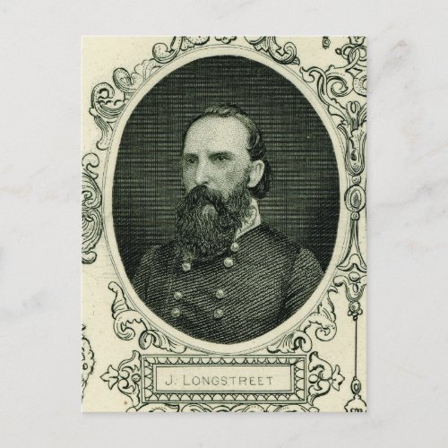 Gen James Longstreet Postcard