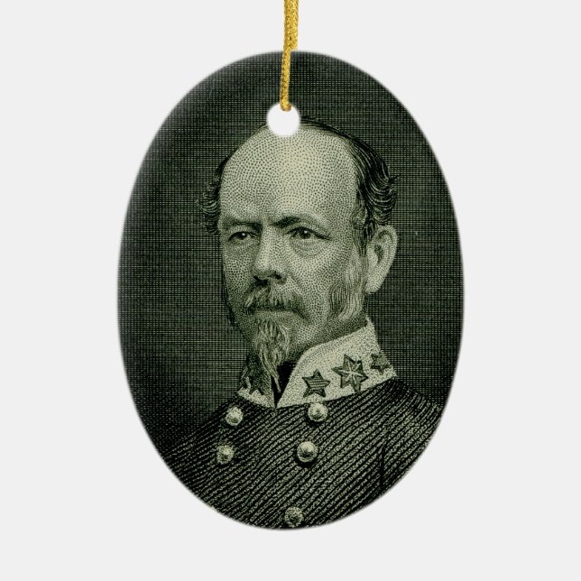 Gen. Joseph E. Johnston Ceramic Ornament (Front)