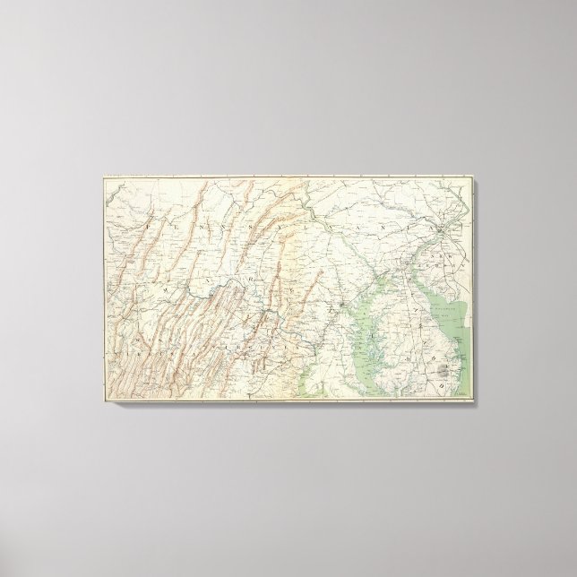 Gen map I Canvas Print (Front)