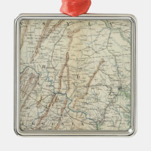 Gen map I Metal Ornament