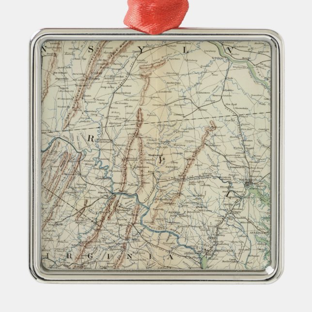 Gen map I Metal Ornament (Front)